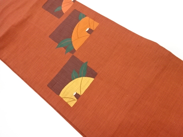 抽象花模様織り出し名古屋帯